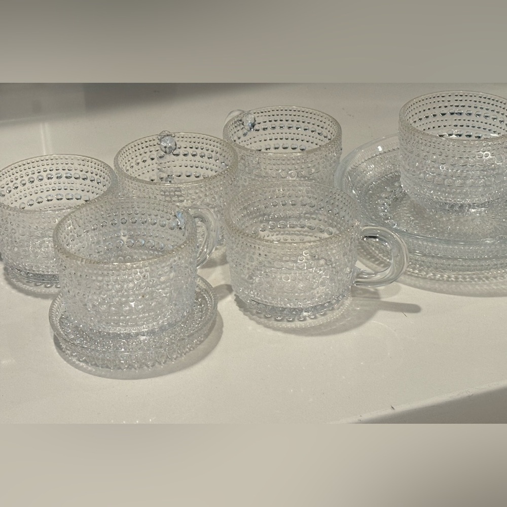 Iittala Kastehelmi coffee cups